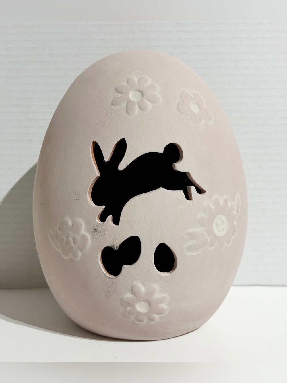 Spritz 2025 Easter Egg Bunny Decorative Terra Cotta White Rustic Target NEW